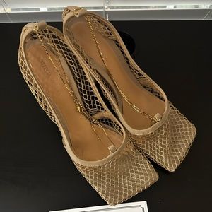 Bottega Mesh Chain Sandals